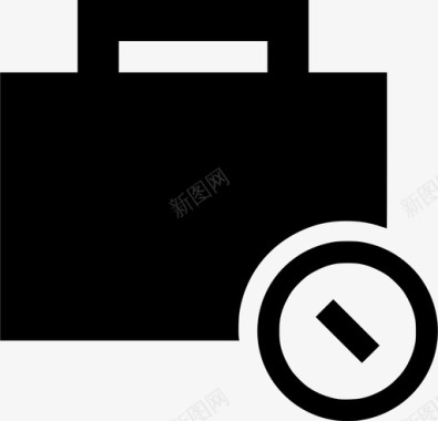 行李箱禁止行李箱圆圈图标图标