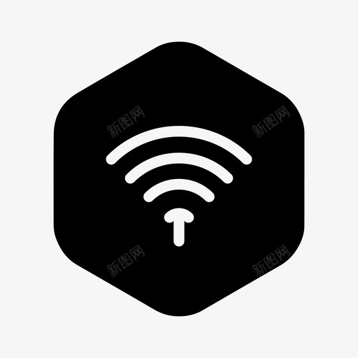 wifi连接互联网图标svg_新图网 https://ixintu.com wifi wifi设置 互联网 启用wifi 常用图标 连接 连接wifi