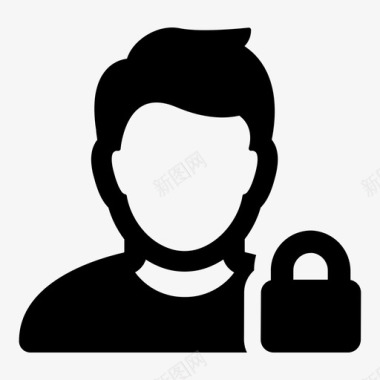安全锁定配置文件个人安全图标图标