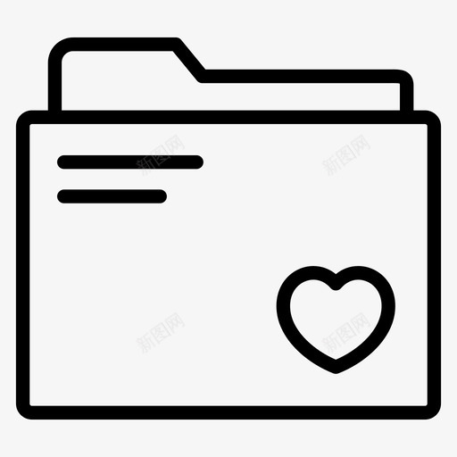 收藏夹心形喜欢的文件夹图标svg_新图网 https://ixintu.com favourite文件 喜欢的文件夹 心形 我的文件夹 收藏夹