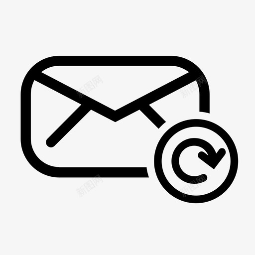 电子邮件重置信封投递图标svg_新图网 https://ixintu.com 信封 恢复 投递 电子邮件重置