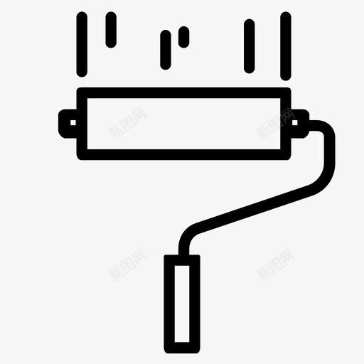 油漆辊颜色通用电线图标包svg_新图网 https://ixintu.com 油漆辊 通用电线图标包 颜色