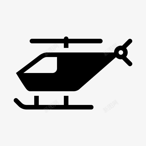 直升机空中飞行图标svg_新图网 https://ixintu.com 旅行 旅行和运输雕文 直升机 空中 运输 飞行