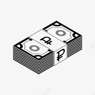 卢布现金钱图标图标