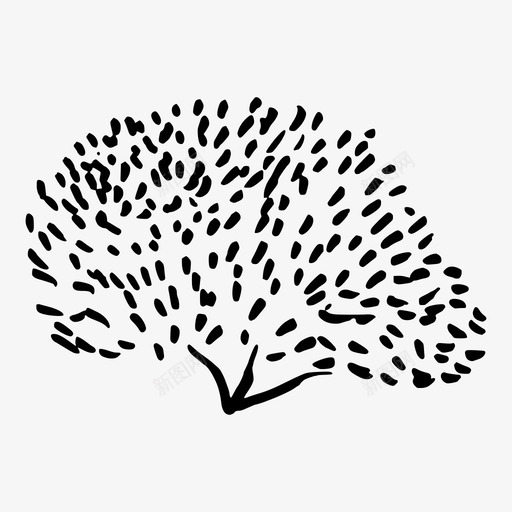 灌木涂鸦手绘图标svg_新图网 https://ixintu.com 手绘 木材 涂鸦 灌木 灌木丛 自然花卉