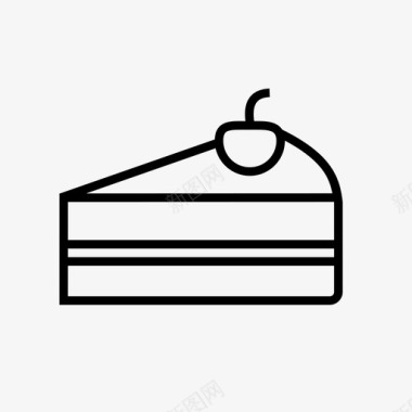 甜心生日蛋糕庆祝图标图标