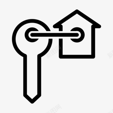 房子钥匙房子主人图标图标