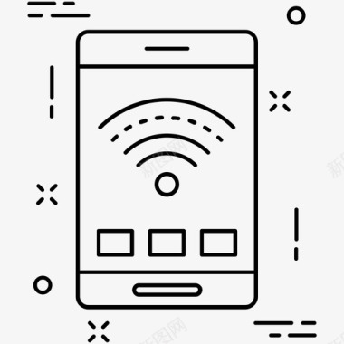 移动wifi互联网wifi信号图标图标