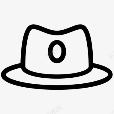 帽子牛仔帽软帽图标图标