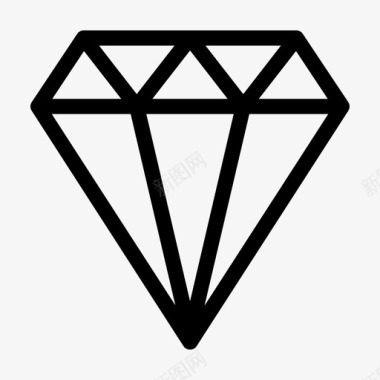 采购产品钻石时装宝石图标图标