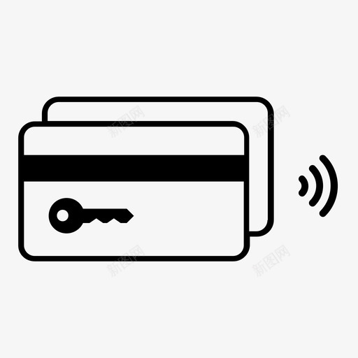 卡密钥信用卡借记卡图标svg_新图网 https://ixintu.com nfc 信用卡 借记卡 卡安全 卡密钥 货币