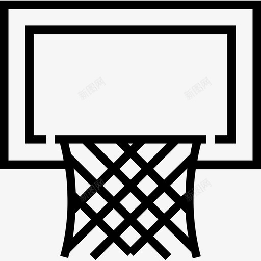 篮板篮球球门篮球圈图标svg_新图网 https://ixintu.com 体育运动 篮板 篮球圈 篮球架 篮球球门 篮球网