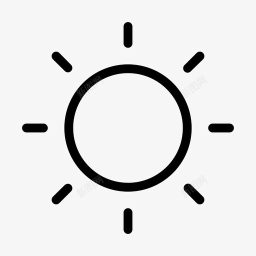 阳光天气天气图标集svg_新图网 https://ixintu.com 天气 天气图标集 阳光