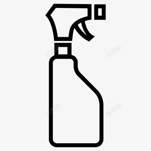 喷雾瓶清洁花园图标svg_新图网 https://ixintu.com 先生 喷雾器 喷雾瓶 清洁 花园