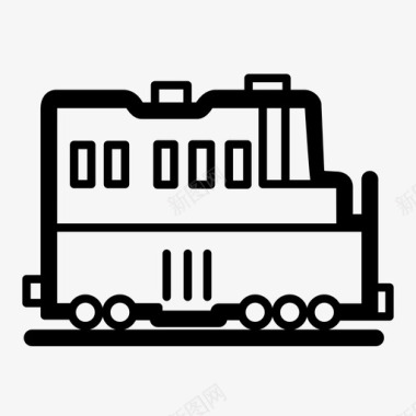 火车车队机车图标图标