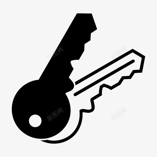 钥匙管理员房子钥匙图标svg_新图网 https://ixintu.com 万能钥匙 房子钥匙 房间钥匙 管理员 钥匙