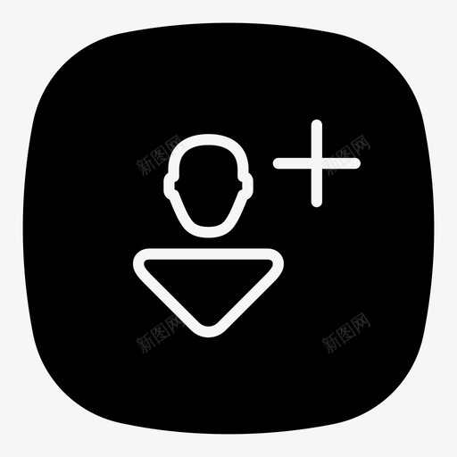 添加联系人邀请联系人注册图标svg_新图网 https://ixintu.com 发送请求 注册 添加联系人 邀请联系人