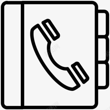 通讯录图书馆电话图标图标