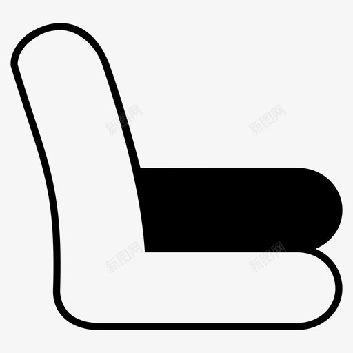 沙发床沙发家具图标svg_新图网 https://ixintu.com 卧铺 家具 座椅沙发 沙发 沙发床 长椅