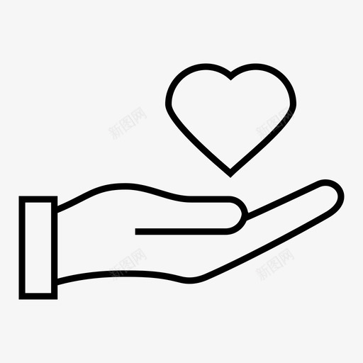 心脏保险护理手图标svg_新图网 https://ixintu.com 健康 医疗 心脏保险 手 手和护理 护理 爱情