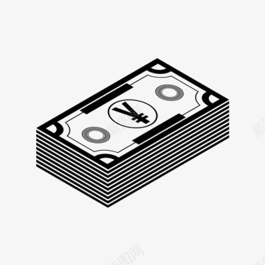 日元钞票现金钱图标图标