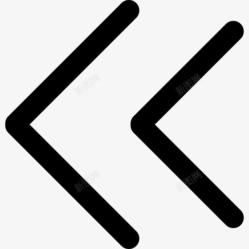 两个箭头大口径直线图标svg_新图网 https://ixintu.com 两个箭头 大口径直线