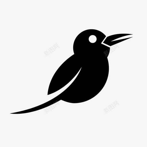 鸟动物可爱的图标svg_新图网 https://ixintu.com 动物 可爱的 飞的 鸟