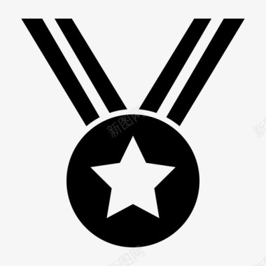 奖章成就奥运会图标图标