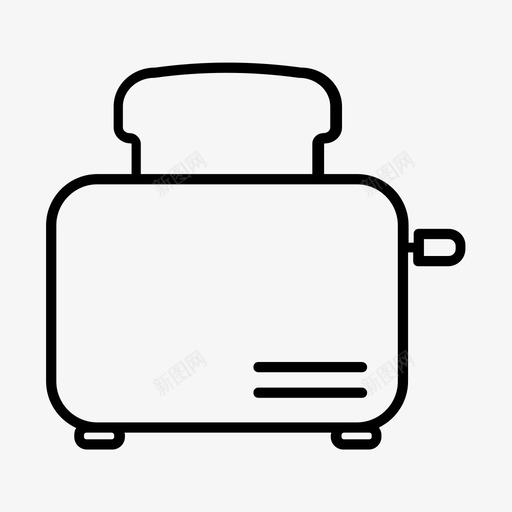 烤面包机早餐电子产品图标svg_新图网 https://ixintu.com 厨房工具 厨房设备 早餐 烤面包机 电子产品