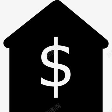 卖房子美元不动产图标图标