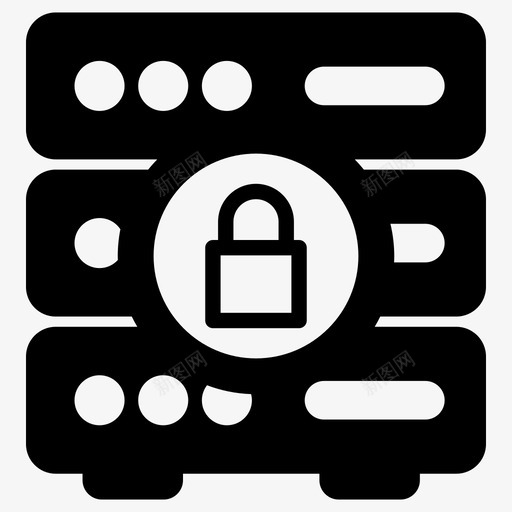 安全服务器密码保护安全数据图标svg_新图网 https://ixintu.com 安全数据 安全服务器 密码保护 锁定的服务器