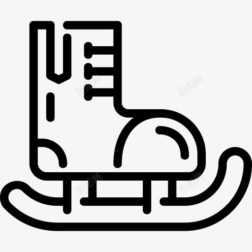 溜冰圣诞节假期图标svg_新图网 https://ixintu.com 假期 冬天 冰上 圣诞节 快乐的日子 溜冰