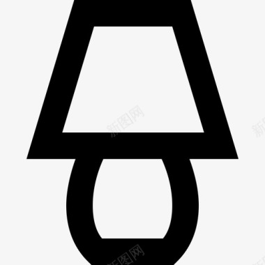 台灯床头灯电灯图标图标