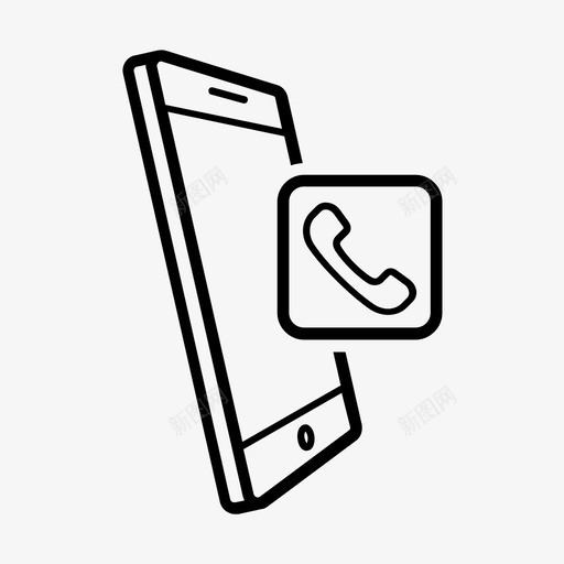 移动电话应用程序电话呼叫智能手机图标svg_新图网 https://ixintu.com 智能手机 电话呼叫 移动应用程序 移动电话应用程序