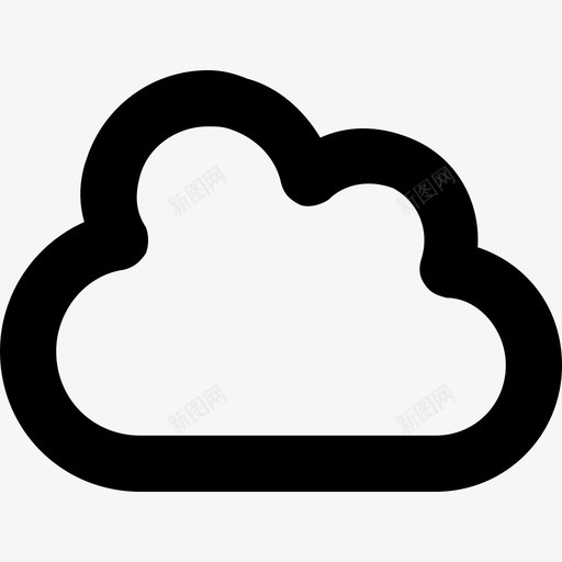 云预报浮云图标svg_新图网 https://ixintu.com 云 天气 天空 浮云 线要素图标集 预报
