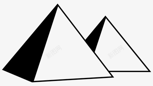 金字塔阿拉伯沙漠图标图标