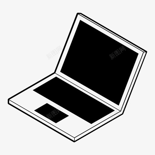 笔记本电脑电脑设备图标svg_新图网 https://ixintu.com 电脑 科技 笔记本 笔记本电脑 设备 高科技