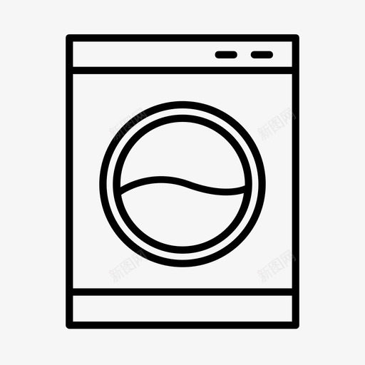 洗衣机电器清洁用品图标svg_新图网 https://ixintu.com 家务 洗衣机 清洁用品 电器