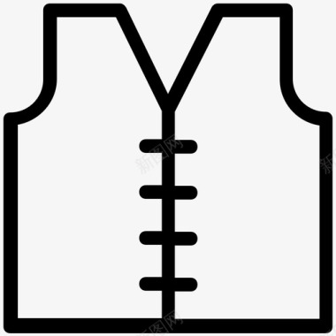 救生衣软木夹克安全夹克图标图标