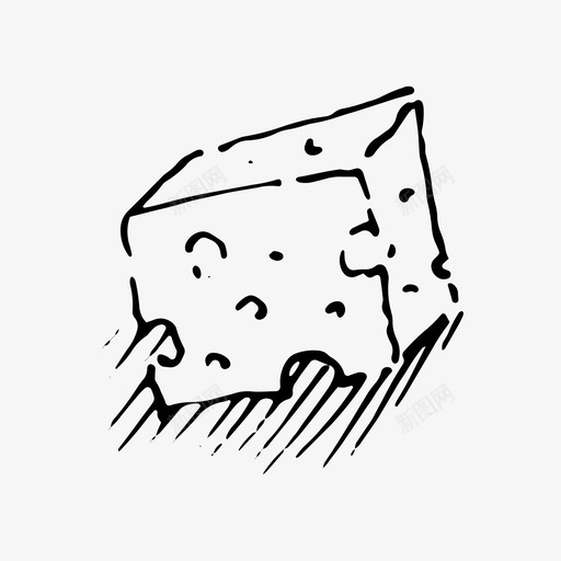 奶酪奶制品瑞士奶酪图标svg_新图网 https://ixintu.com 奶制品 奶酪 瑞士奶酪