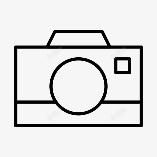 照相机图像照片图标svg_新图网 https://ixintu.com 图像 图片 摄影 照片 照相机 简单