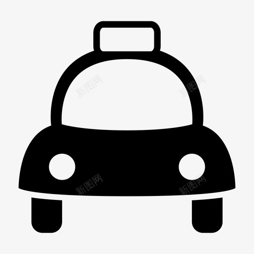 出租车汽车运输工具图标svg_新图网 https://ixintu.com 出租车 汽车 符号 车辆 运输工具