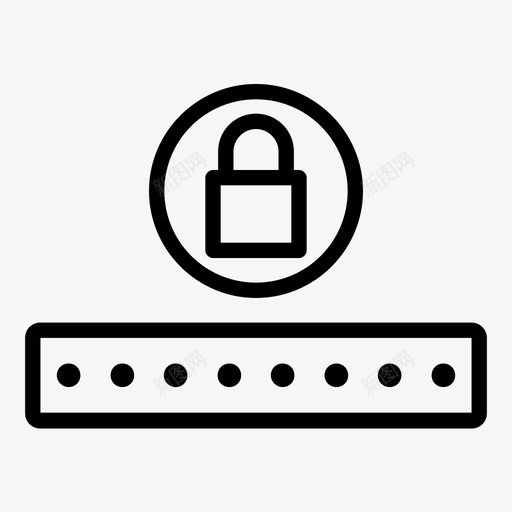 密码锁受保护安全图标svg_新图网 https://ixintu.com 受保护 安全 密码锁
