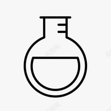 圆底烧瓶化学教育图标图标