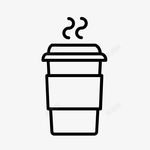 咖啡咖啡店外卖图标svg_新图网 https://ixintu.com 咖啡 咖啡店 外卖 外卖咖啡