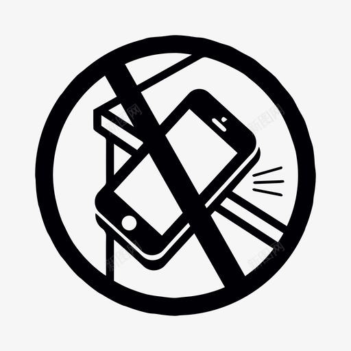 禁止电话损坏坠落图标svg_新图网 https://ixintu.com 坠落 损坏 禁止电话