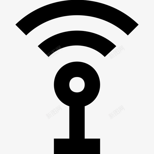 wifi塔天线信号塔图标svg_新图网 https://ixintu.com wifi信号 wifi塔 wifi天线 信号塔 天线 线路要素图标集