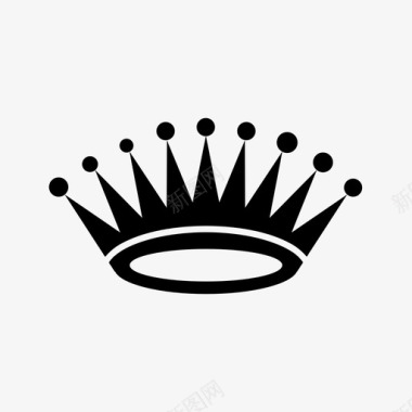 皇冠国王奢华图标图标