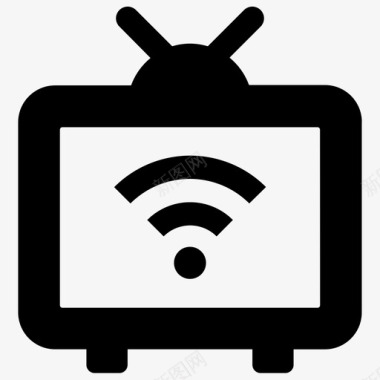 无线智能电视wifi图标图标