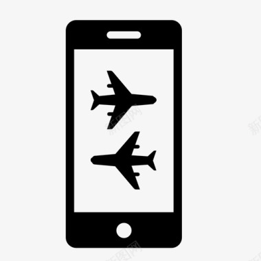 电话机场飞机旅行图标图标